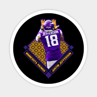 JUSTIN JEFFERSON MINNESOTA VIKINGS Magnet